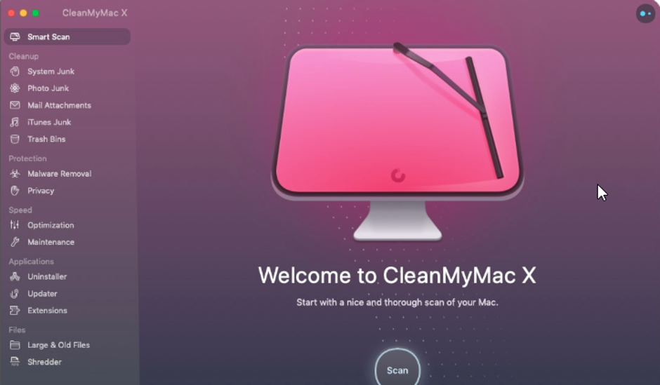 CleanMyMac X - Mac optimizasyonu ve kötü amaçlı yazılımları temizleme için Mac Temizleyici Aracı