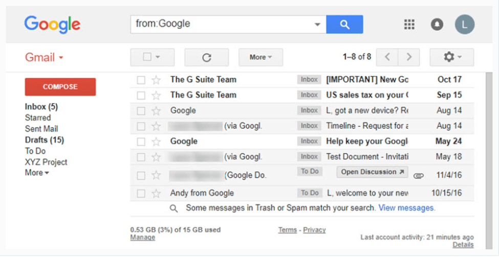 Emails Received From Google Will be Displayed in Your Inbox
