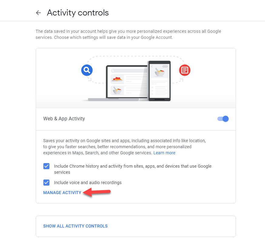 Delete Web & App Activity From Google Account 