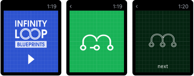 Infinity Loops: Blueprints - popular puzzle game for Apple watches