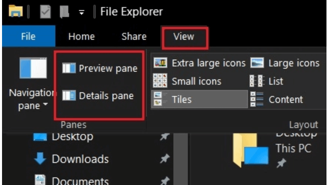 Choose the Details Pane and Preview Pane For Fixes Zerp Day Vulnerability