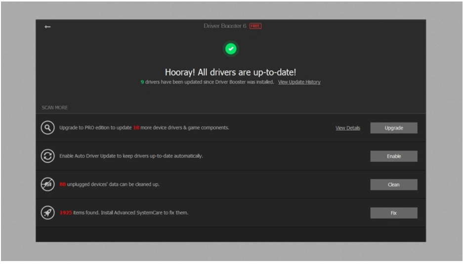 All Drivers Are Up To Date With Driver Booster Software