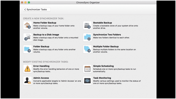 chronosync make bootable mac installer