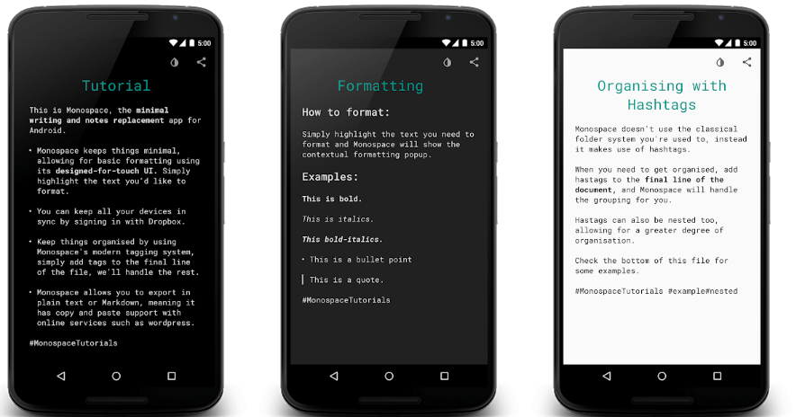 text editor photo app android