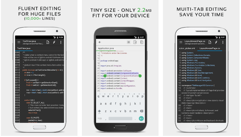 plain text editor android