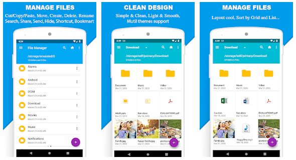 File Manager By Mobile Clean System 