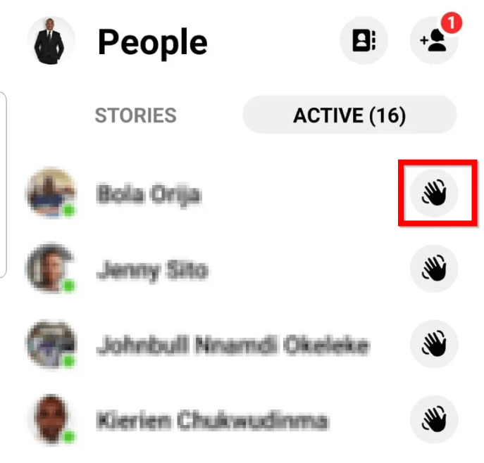 How To Wave On Facebook  Facebook App   Facebook Messenger  - 17