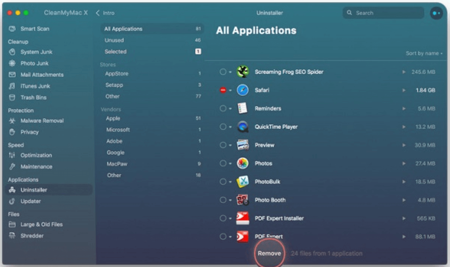 mac cleaner pro uninstall