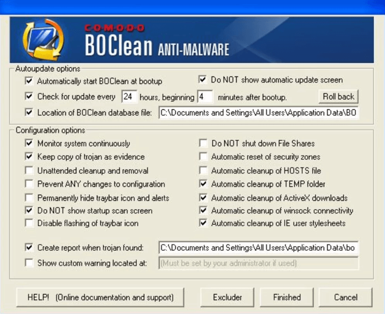 boclean 비교된 spyware