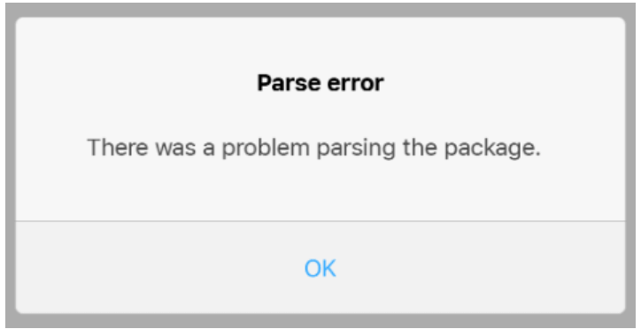 What is Parse Error