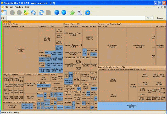 SpaceSniffer - Windows Disk Space Analyzer Tool