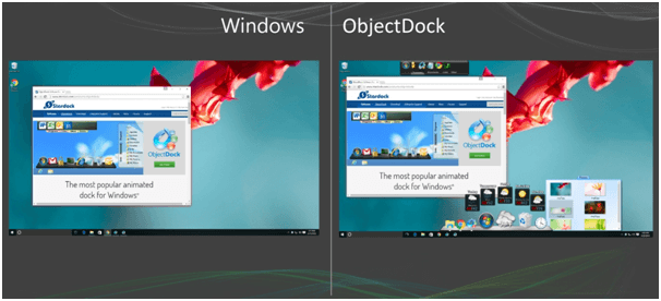 windows program launcher dock