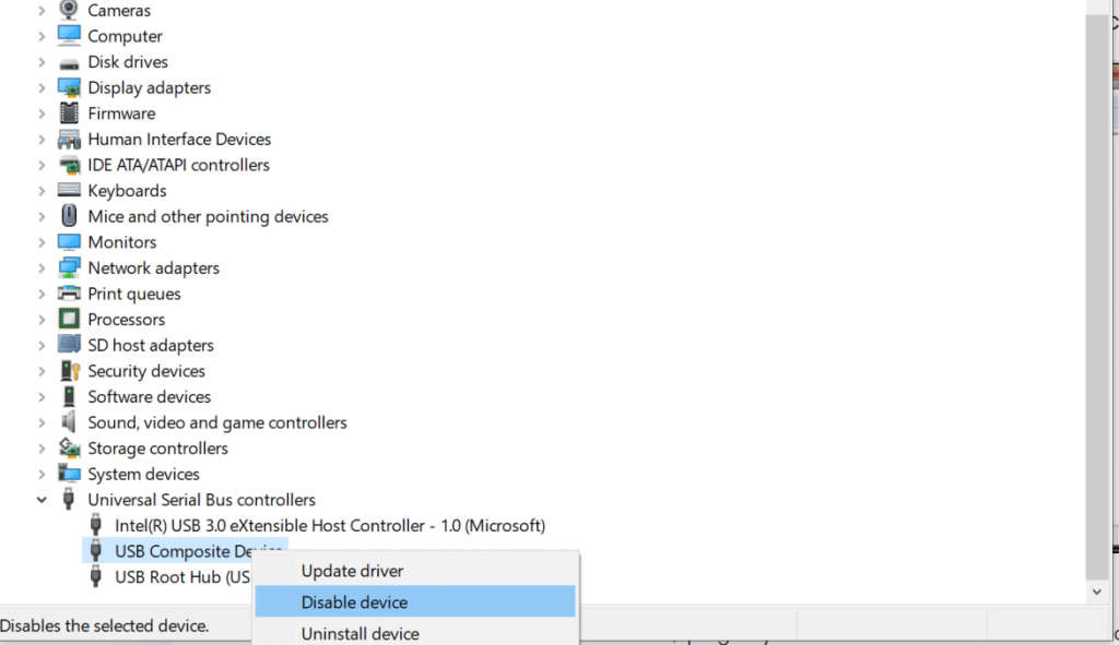 Usb port per port disable control что это