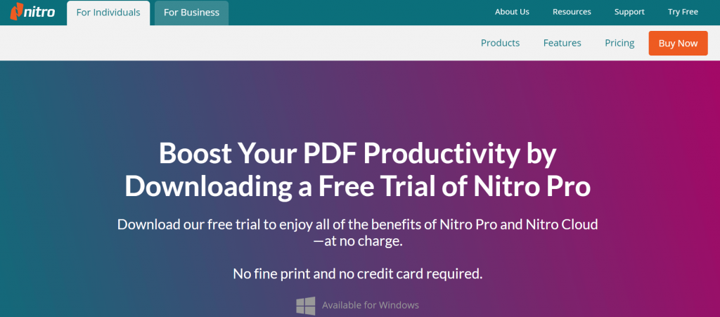 nitro pdf editor software free