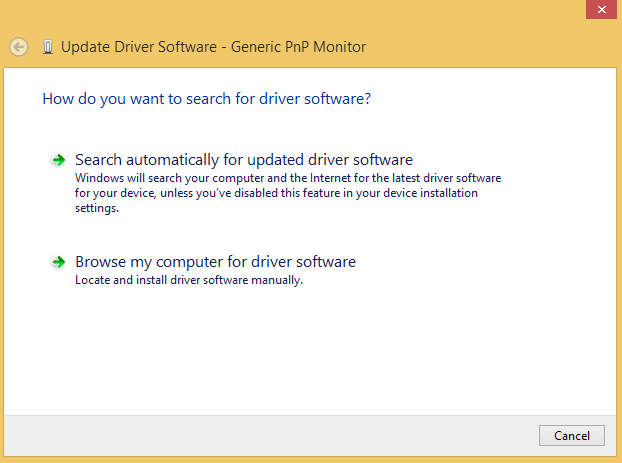 Update Driver Software