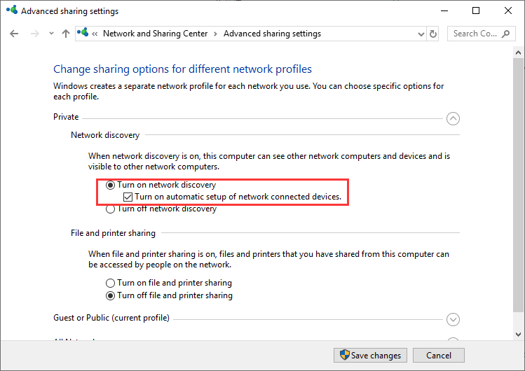 Enable Network Discovery to Solve Minecraft LAN Not Working Issue