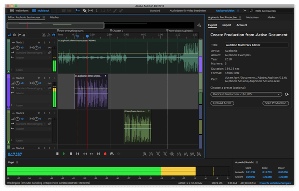 adobe audio editor with