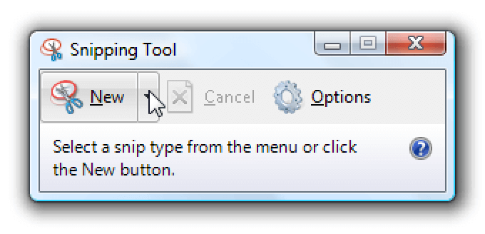 Use Snipping Tool to Take a Screenshot 