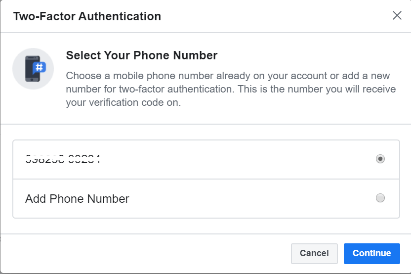 facebook google authenticator backup code