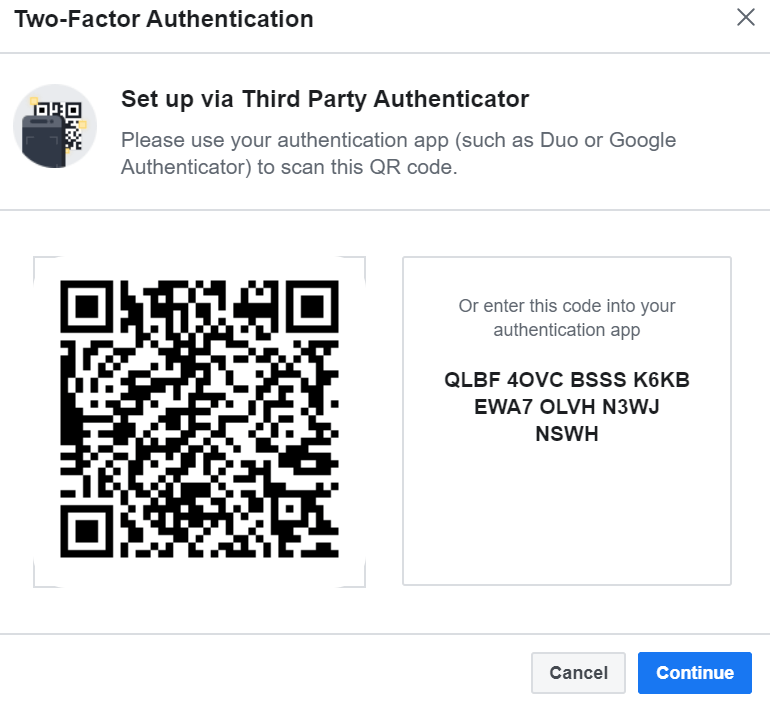 getting google authenticator backup codes