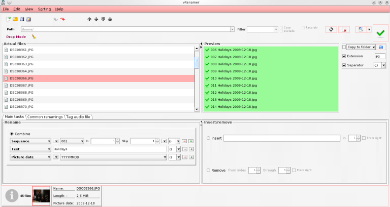 mass rename files from a list mac