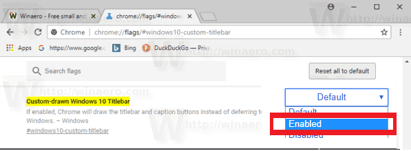 New window click on the Enable button