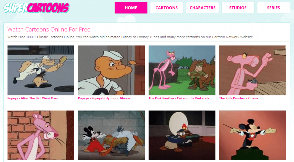 Super Phim hoạt hình - Trang web phát trực tuyến phim hoạt hình miễn phí