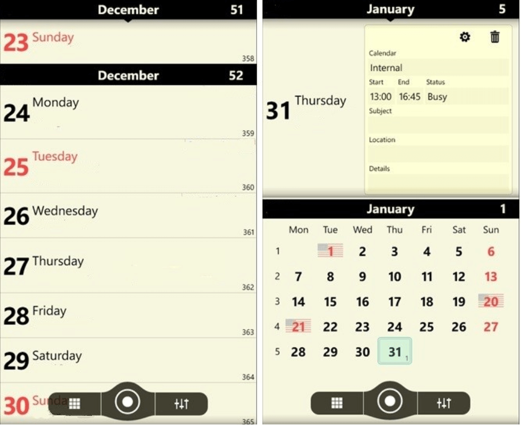 Aplikasi kalender Chronos