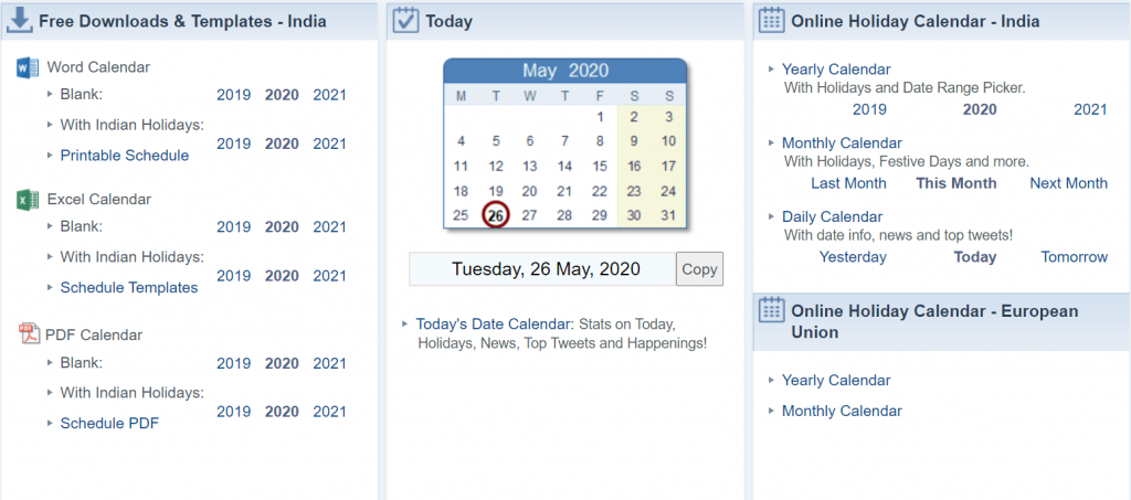 WinCalendar