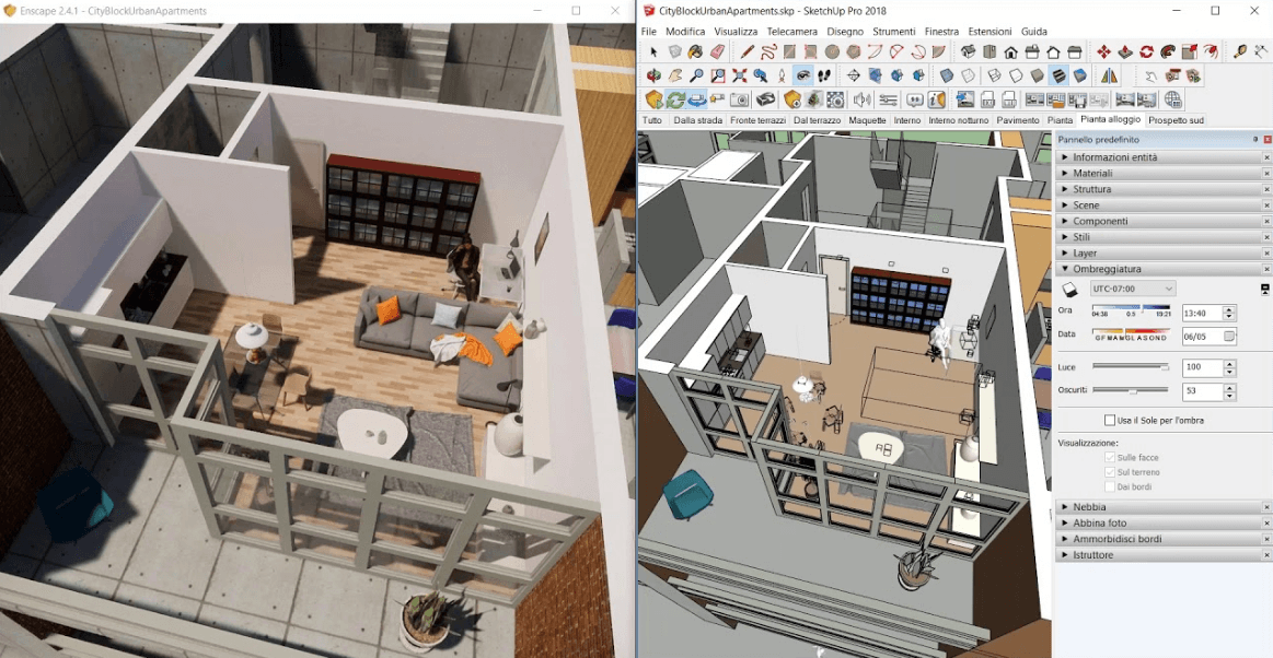 SketchUp - perangkat lunak arsitektur terbaik