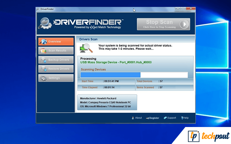 DriverFinder - Find and update driver software