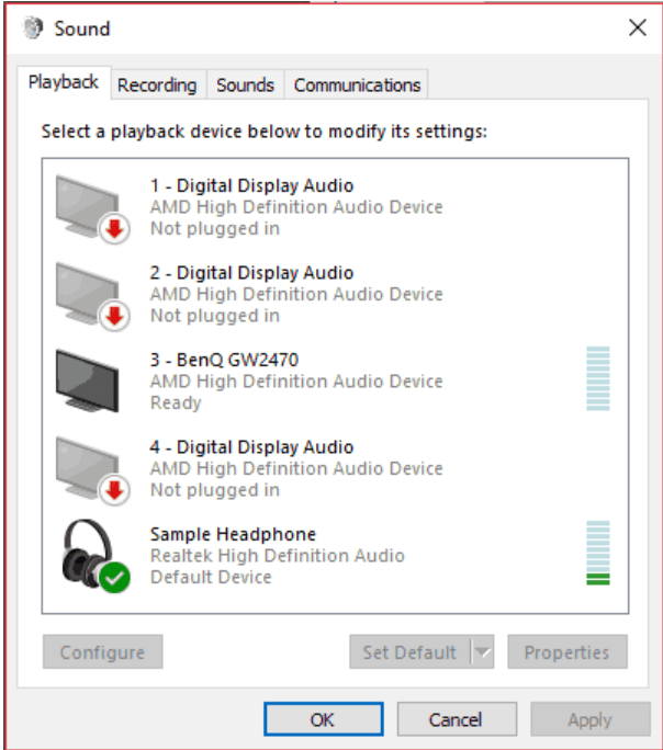 windows sound equalizer