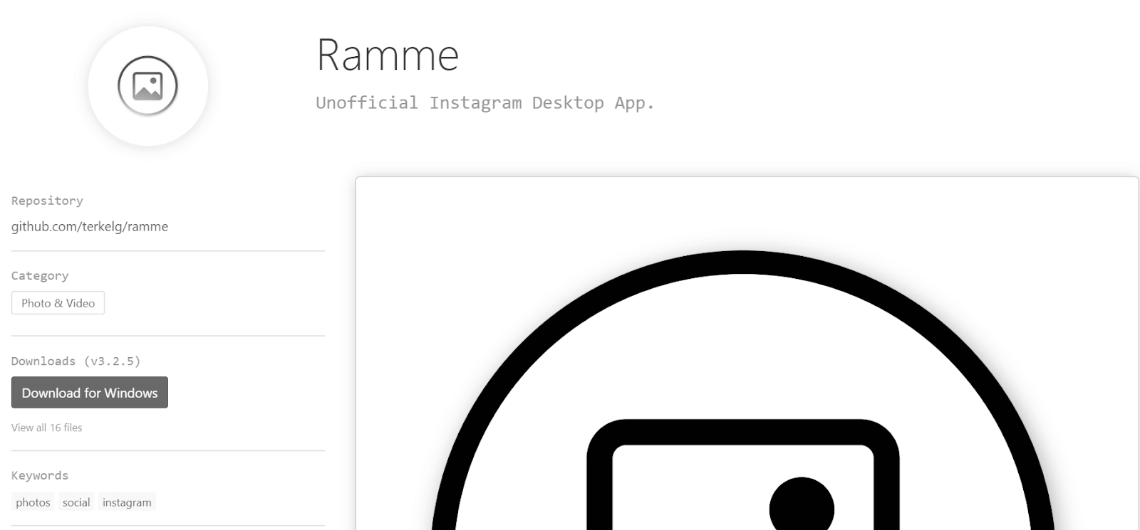 Ramme - Gramblr Alternatives