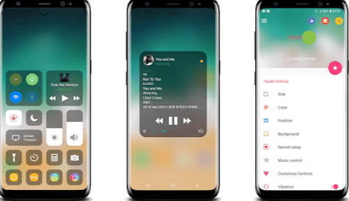 Control Center - Free iPhone launchers for Android