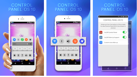 Control Panel - Apple iPhone launchers for Android