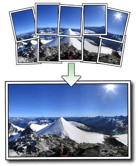 digital photo panorama stitcher free