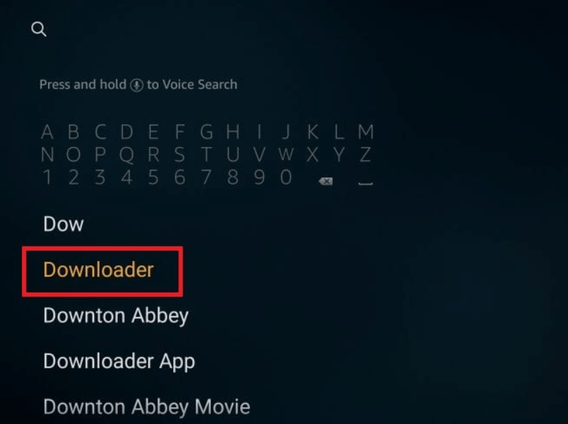 choose Downloader From drop down