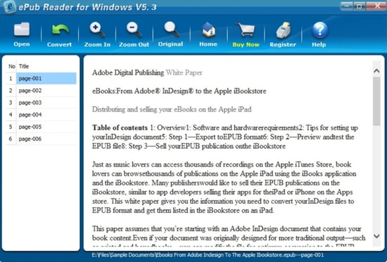 epub reader windows 7