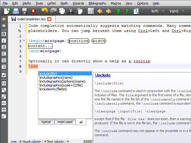 TeXstudio - LaTeX Text editor