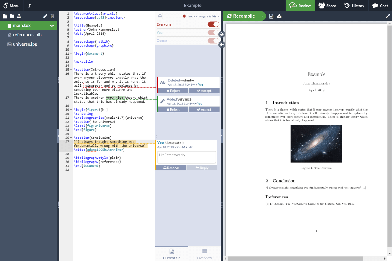 Overleaf - best Latex editor