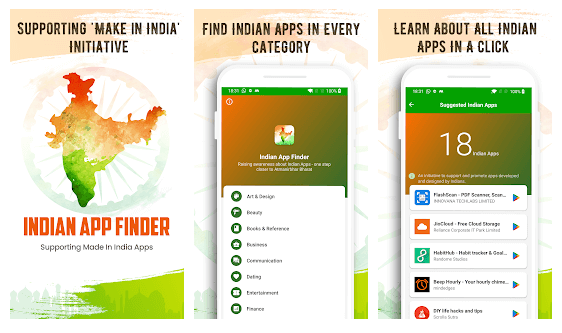 Indian App Finder – Popular Categories of Made in India Apps