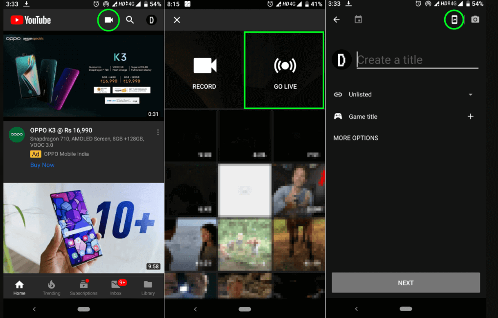 steps to live stream PUBG mobile gameplay on YouTube - Go Live Now