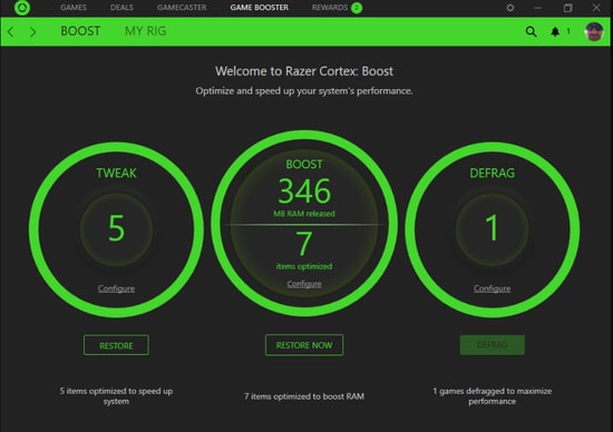 razer game optimizer