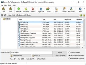express zip file compression free