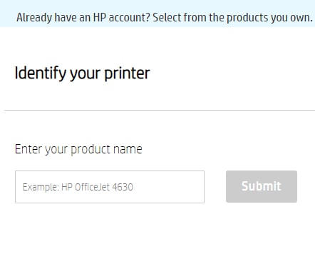 Identify HP driver printer to download package