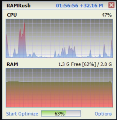 RAMRush - RAM Cleaner - CPU Cooler