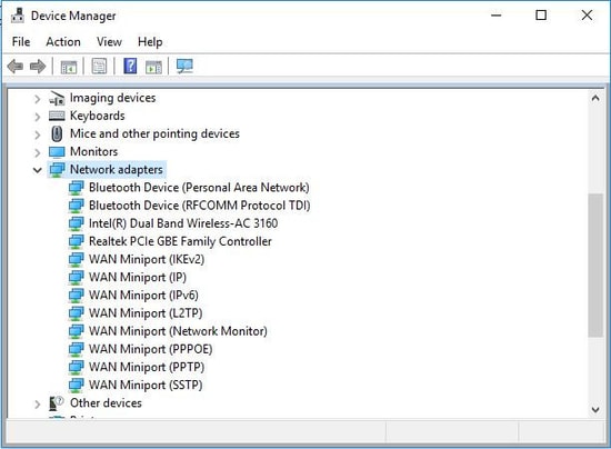 update network adapter windows 10