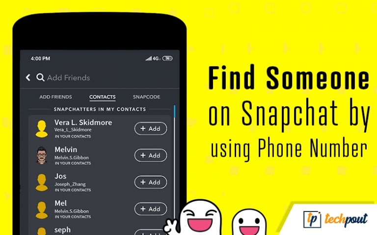 Find Someone on Snapchat by Using Phone Number