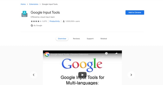 Google Input Tools - Best chrome security extensions