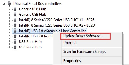 windows 8.1 usb root hub xhci